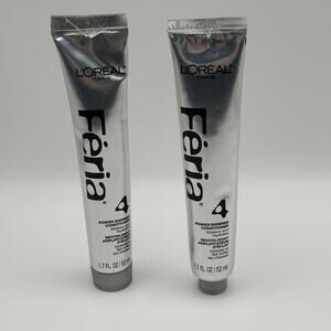 2x 1.7 fl oz Loreal Feria 4 Power Shimmer Conditioner Glistens & Hydrates Hair